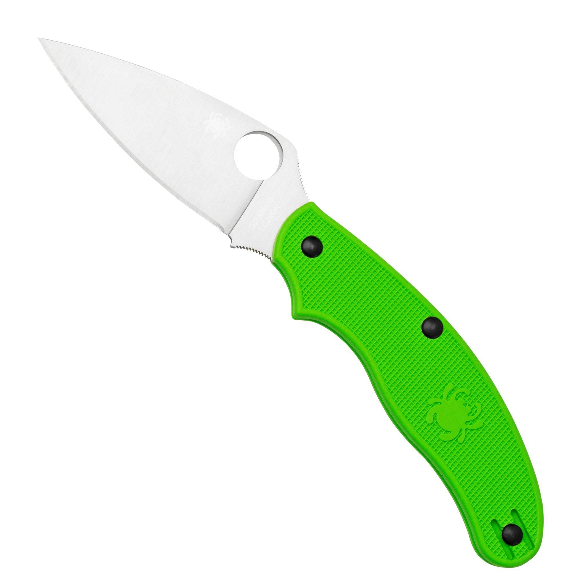Spyderco UK Penknife Salt Green LC200N C94PGR - Zakmes - 0716104017225