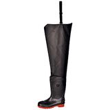 Portwest FW71 Waad Veiligheidslaars Laag PVC-Nitril Waterdicht Lichtgewicht | Zwart, 40, CE-gecertificeerd, S5 EN ISO 20345, Unisex, Beschermende Stalen Neus, Antistatisch, Rubberen Voering, Bouw