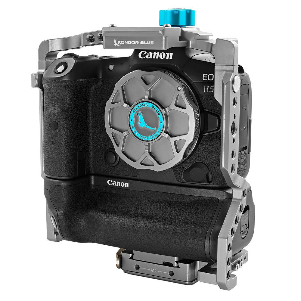 Kondor Blue Canon R5 Battery Grip Cage - Space Gray