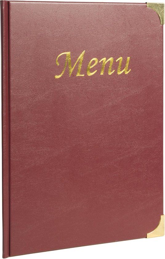 Securit Menukaart Basic A4 - Wijn rood