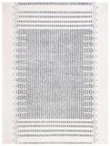 Safavieh Bohemian Indoor Hand Tufted Abstract Collection, ABT340, in Ivory / Charcoal, 60 X 91 cm
