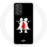 Maniacase Etui voor Samsung Galaxy A52 Hunter x Hunter Manga Logo Zwart