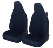 Auto Lupex Auto Accessori Autostoelhoezen compatibel met Smart fortwo 450 451 en 453 1 2 3-serie stof polyester (blauw)