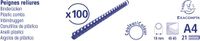 Exacompta Doos van 100 plastic spiraal inbindruggen 10 mm - A4 - Zwart - 75301E