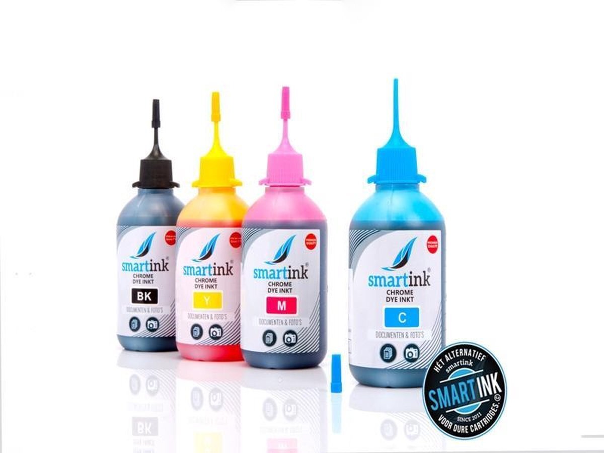 Smart ink Geschikt inkt Epson XP2100 navulinkt inktflesjes 4x100 ml Huismerk