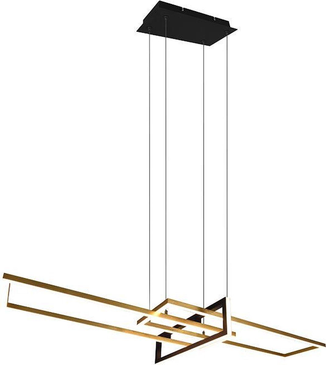 TRIO LEUCHTEN Hanglamp Salinas - Messing | Metaal | SMD | 4200 Lumen