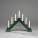 Konstsmide 3979-950 Houten Kandelaar Met Lichtkaarsen 39,5 Cm Groen