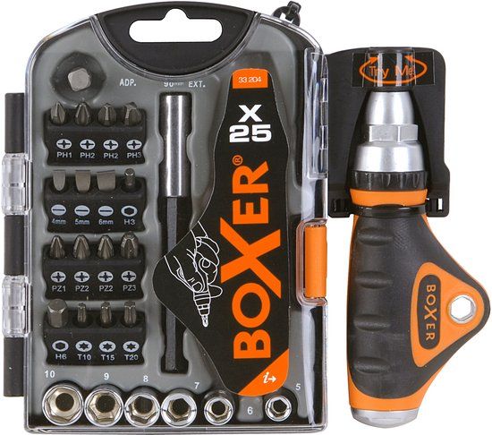 BOXER® Dopsleutel- en Bitset 25-delig