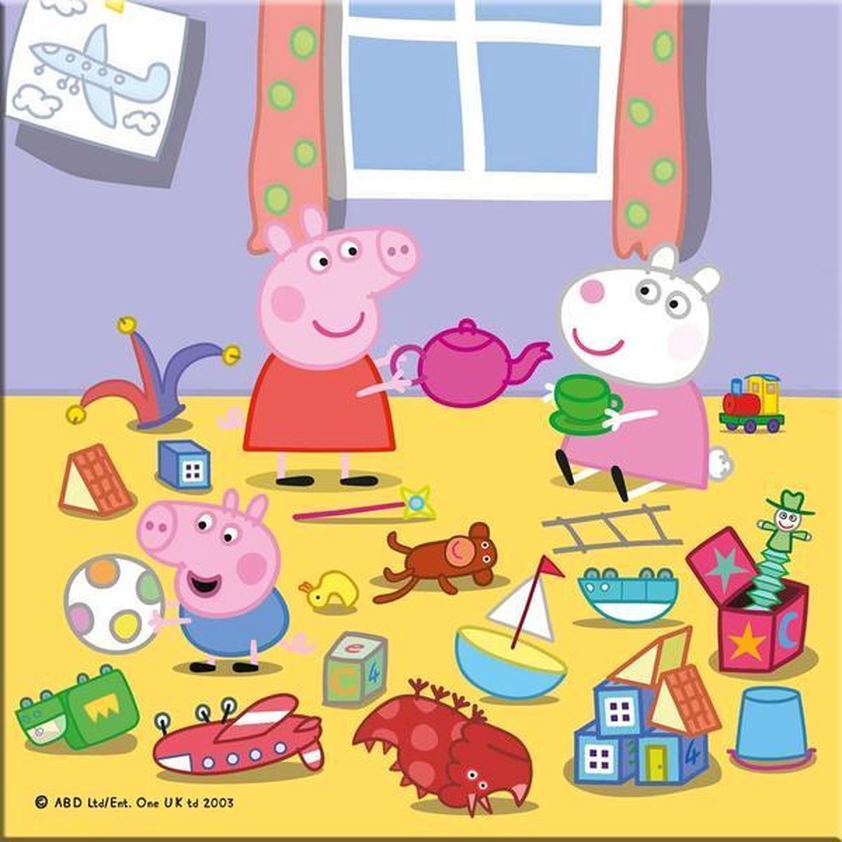 Dino Toys Peppa Pig op vakantie - 3 Puzzels van 55 stuks