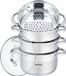 Klausberg 7146 Casserole - 5-delig - 24cm - Inox - Alle Warmtebronnen