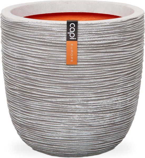 Capi Europe Bloempot bol Rib NL - 43x41 cm - Ivoor