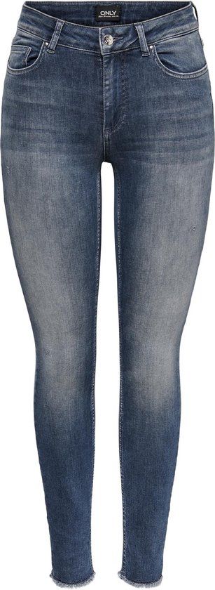 ONLY ONLBLUSH MID SK ANK RW REA422 Dames Jeans - L/34 - Special Blue Grey Denim