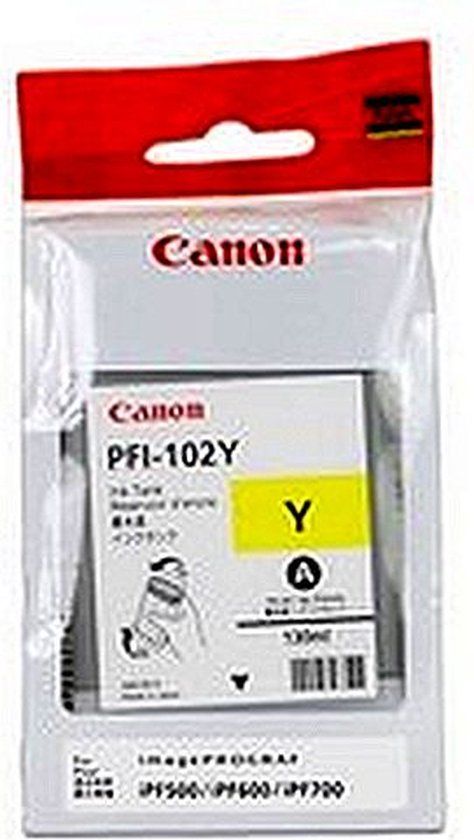 Canon PFI-102Y Geel Inktcartridge