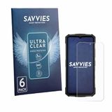 Savvies - Screenprotector voor Doogee Fire 7 Pro - Folie Beschermfolie transparant 6 Stuks