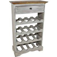 vidaXL Wijnrek 55x23x85 cm massief gerecycled hout
