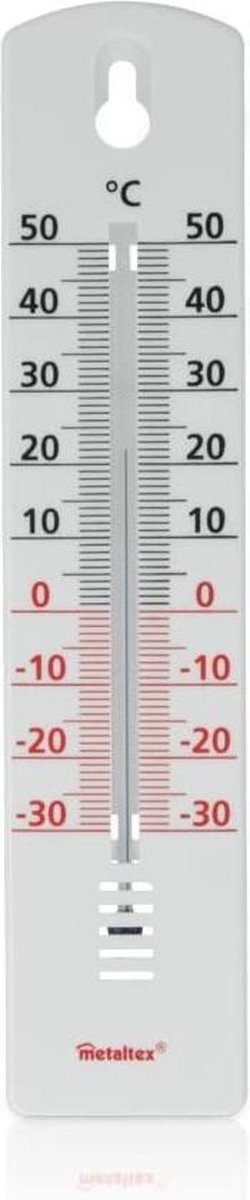 Metaltex Thermometer Binnen/buiten 20,5 Cm Abs Wit