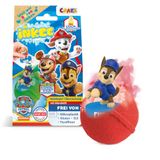 INKEE SURPRISE PAW PATROL, Badebombe Kinder mit Überraschung, Badekugel 80g mit Paw Patrol Stempel, Cola-Gummi Duft, Schaum-Effekt