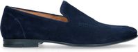 Manfield Heren Blauwe Suède Loafers Maat 47