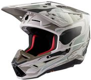 Alpinestars S-M5 Mineral Helm Ece 22.06 Warmgrijs Celadon Groen Glanzend Maat L