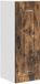 vidaXL Vaatwasserpaneel Kalmar Rook Eiken 30 x 31 x 80 cm Bewerkt Hout