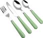 Exzact Service de couverts 24 pièces Vert Inox