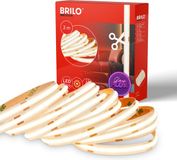 Briloner Cob - LED Strip 3 meter - warm wit licht - zelfklevend - inkortbaar - wit