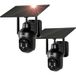Xega - Lot De 2 Caméra Surveillance Wifi 2,4ghz Extérieure, vision Nocturne Couleur 3mp, Hd Ptz Ip Caméra, Détection Mouvement Pir, Étanche Ip66, Audio Bidirectionnel [classe Énergétique A+++]