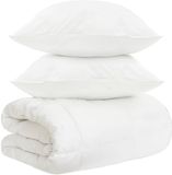 vidaXL - Deken - Set - 3 - st - Wit - Bamboevezel