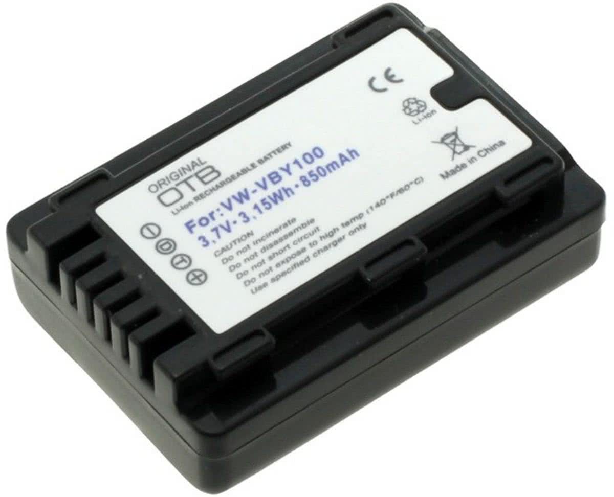 Out of the Box Accu voor Panasonic VW-VBY100 850mAh