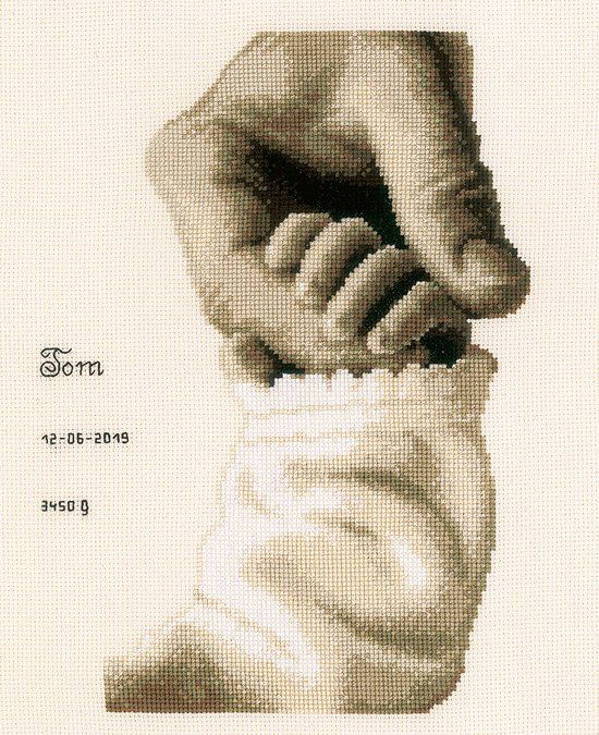 Vervaco Borduurpakket Baby Geluk Geboortetegel - 18 x 24 cm - 5413480861989