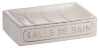 Gedy Vivienne Porte-savon, céramique, blanc, taille unique