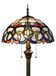 OEM Tiffany staande lamp, kleurrijke glazen lampenkap, E27 fitting, 165 cm