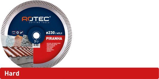 Rotec diamantzaag Piranha 7, Ø115 x 2,0 x 22,2 mm