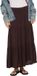 ONLY ONLMIKKA LONG SKIRT WVN NOOS Rok Vrouwen L Zwart Koffie