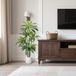Unyqoos® Arbre de dragon artificiel décoratif pour intérieur avec jardinière noire
