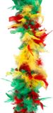 Funny Fashion Carnaval verkleed boa - rood/geel/groen - 200 cm
