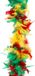 Funny Fashion Carnaval verkleed boa - rood/geel/groen - 200 cm