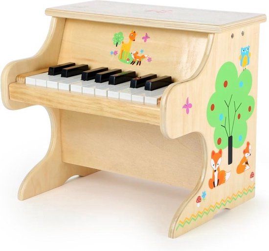 Small Foot - Houten Piano Kleine Vos - Educatief Spel - Unisex - 3+ jaar