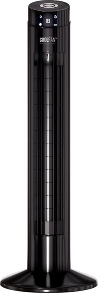 CoolHome CoolFan CF201 -Stille Torenventilator - Statiefventilator met Ionic Luchtreiniger - Afstandsbediening - ventilator staand - Zwart