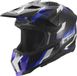 LS2 crosshelm "mx703 x-force phantom" helmet mx703 x-force phantom blue/white xl