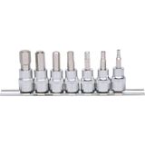 KS Tools 918.3921 3/8" CHROMEplus Bit-dopsleutelset binnenzeskant, 7-dlg, 4-12mm