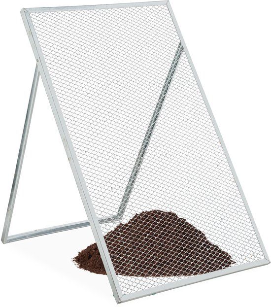 Merkloos Relaxdays Tuinzeef - 15 x 25 mm mazen - Gegalvaniseerd - Metaal