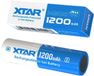 XTAR Batterie Li-Ion 14500 - 1200mAh - Fusible - Pour Lampes de poche