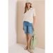 Denim Slim Legs Shorts