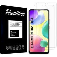 Phonillico® Gehard glas voor Xiaomi REDMI 10A [Pack 2]