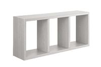 Homemania Tristano Wandrek, voor woonkamer, slaapkamer, kantoor, MDF, wit eiken, 70 x 30 x 15,5 cm