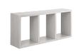 Homemania Tristano Wandrek, voor woonkamer, slaapkamer, kantoor, MDF, wit eiken, 70 x 30 x 15,5 cm