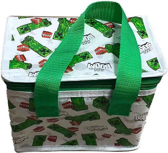 Puckator Minecraft Koeltas - Groen - 4 liter