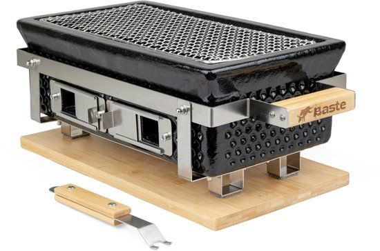 Toppy BASTE Japanse Shichirin Grill - tafel bbq - Zwart - EAN: 8720726699600