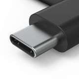 Hama Aux-adapter USB-C-3.5mm jack aansluiting, 90 hoekstekker, zwart